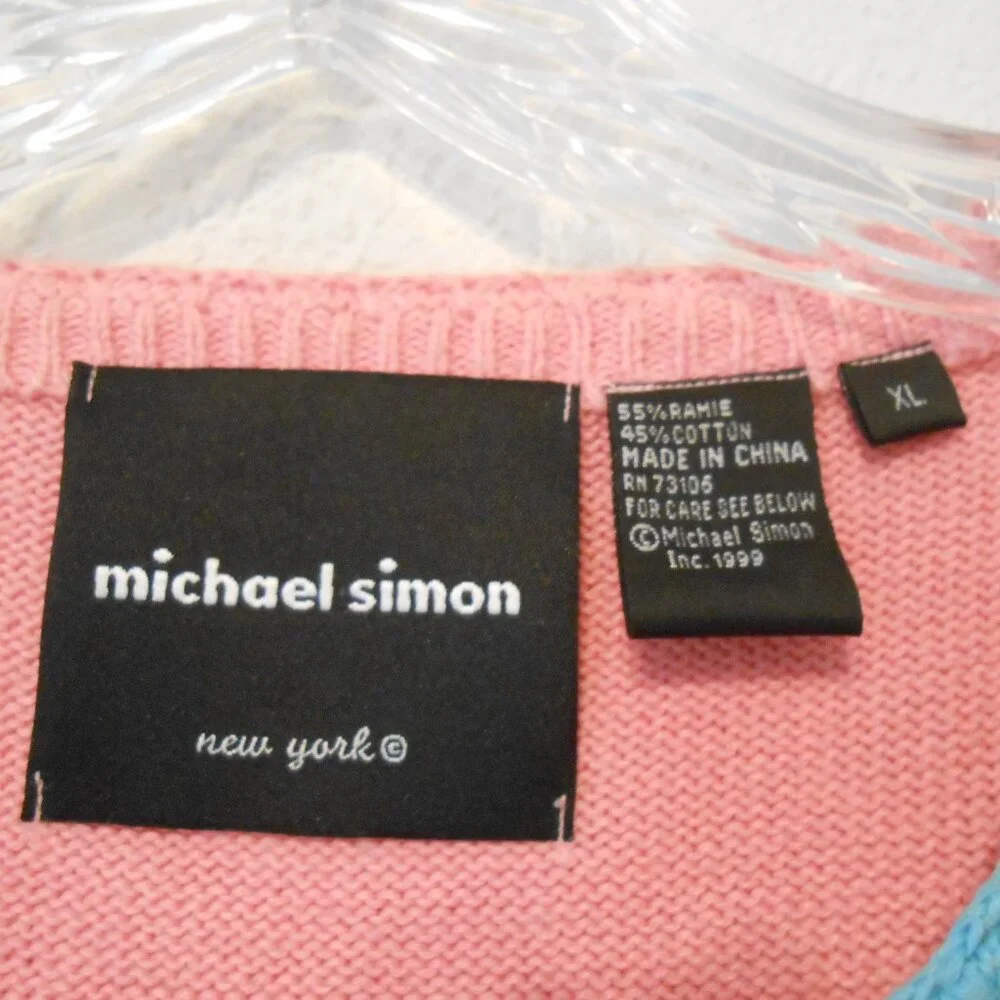 Michael Simon Easter Bunny Sweater Cardigan - Picture 2 of 11